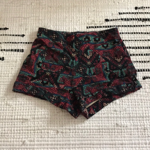 forever 21 tribal print shorts - Picture 1 of 1